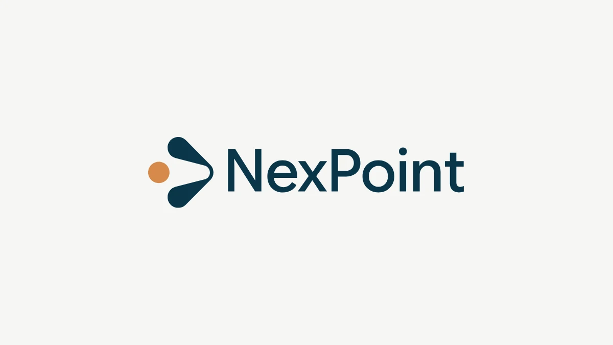 NexPoint Materials logo on a light neutral background