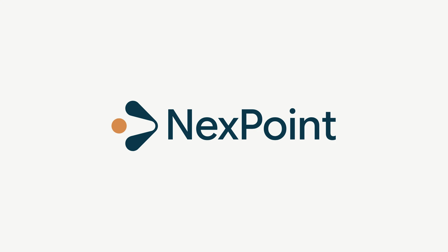 NexPoint Materials logo on a light neutral background